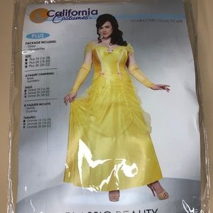 Beauty and the Beast Belle Yellow Long Dress